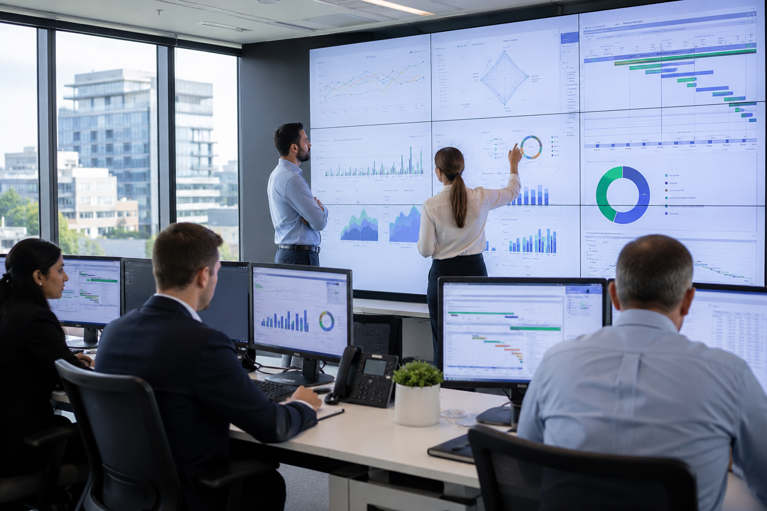 Project management office controls and reporting